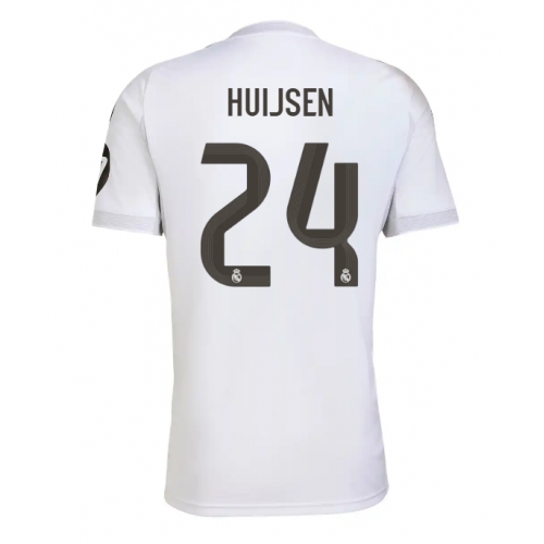 Billige Fotballdrakt Real Madrid Dean Huijsen #24 Replika Hjemmedrakt 2025-26 Kortermet Billige Fotballdrakt Real Madrid Dean Huijsen #24 Replika Hjemmedrakt 2025-26 Kortermet